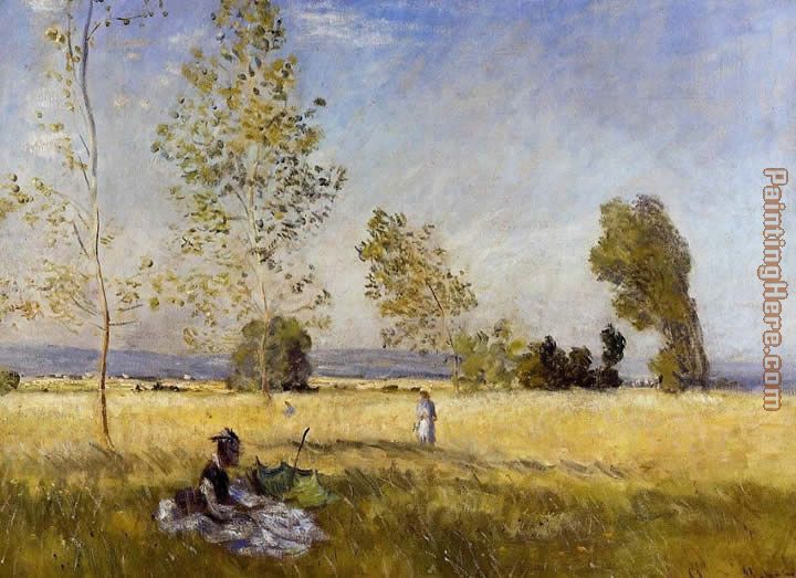 Meadow at Bezons painting - Claude Monet Meadow at Bezons art painting